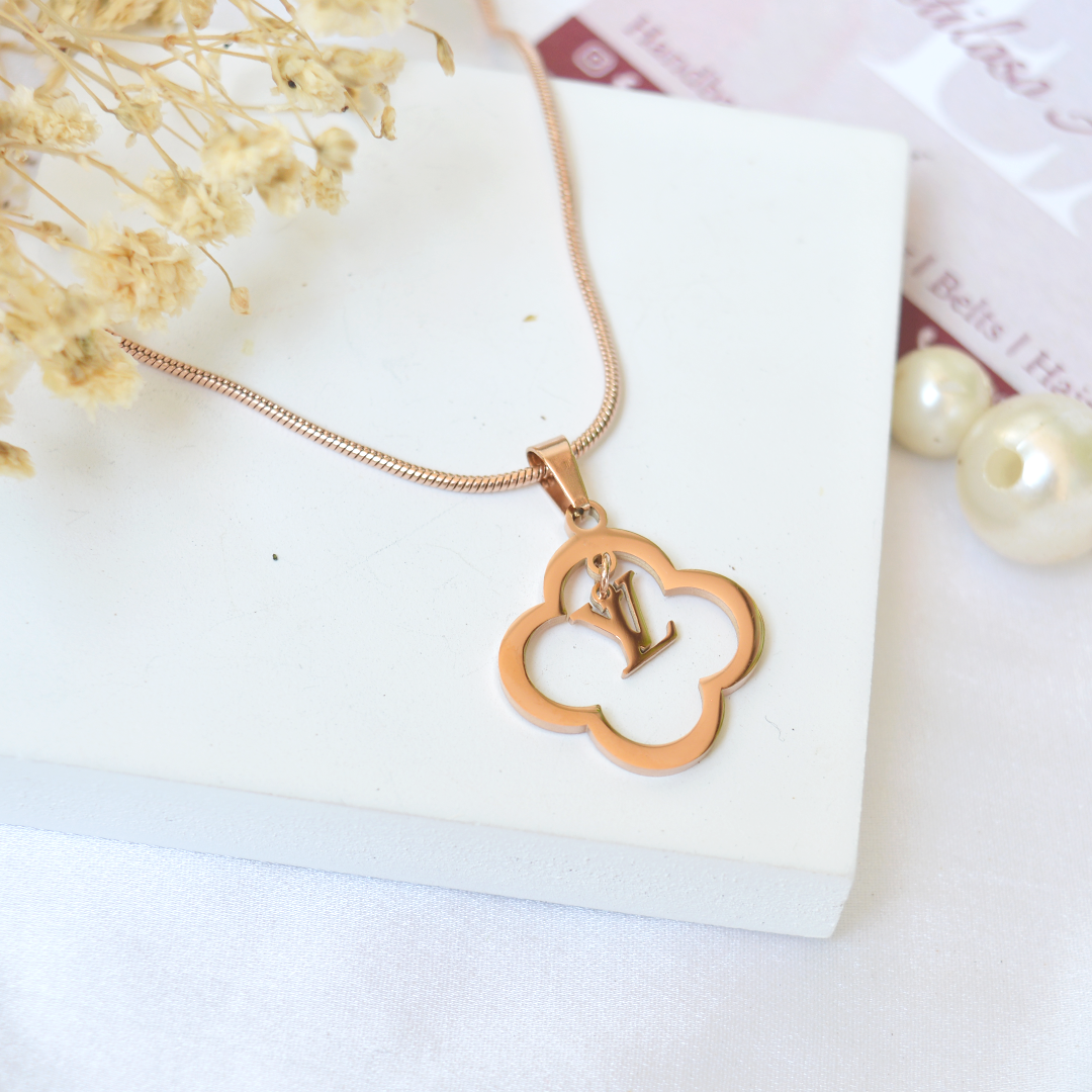 Rose Gold Clover Pendant