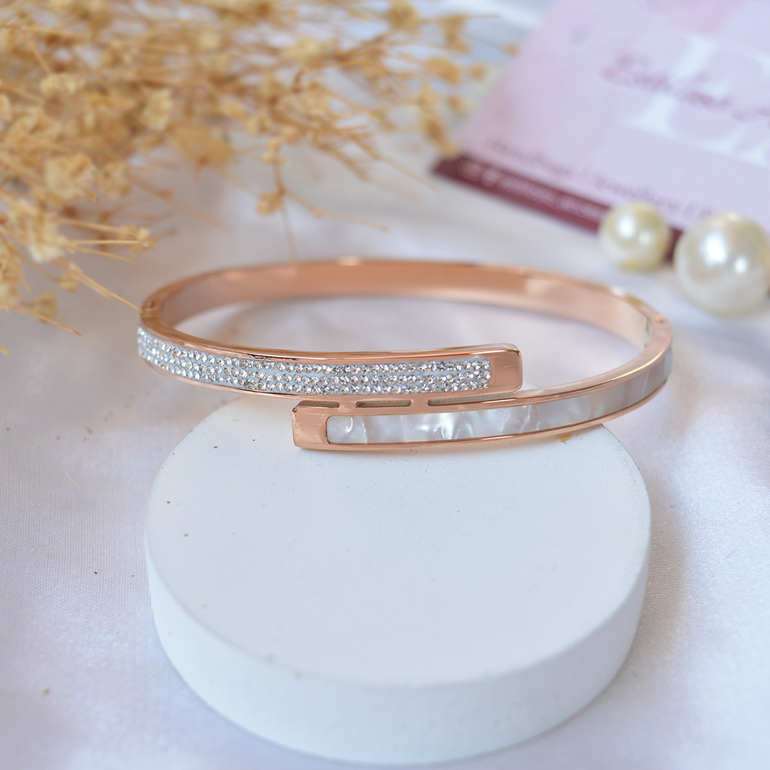 Mother Of Pearl Patterned Bangle