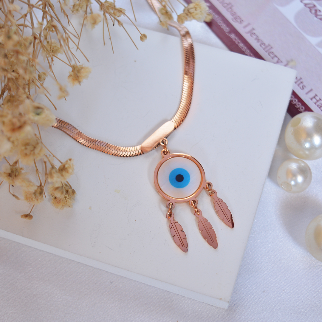 Evil Eye Dream Catcher Pendant