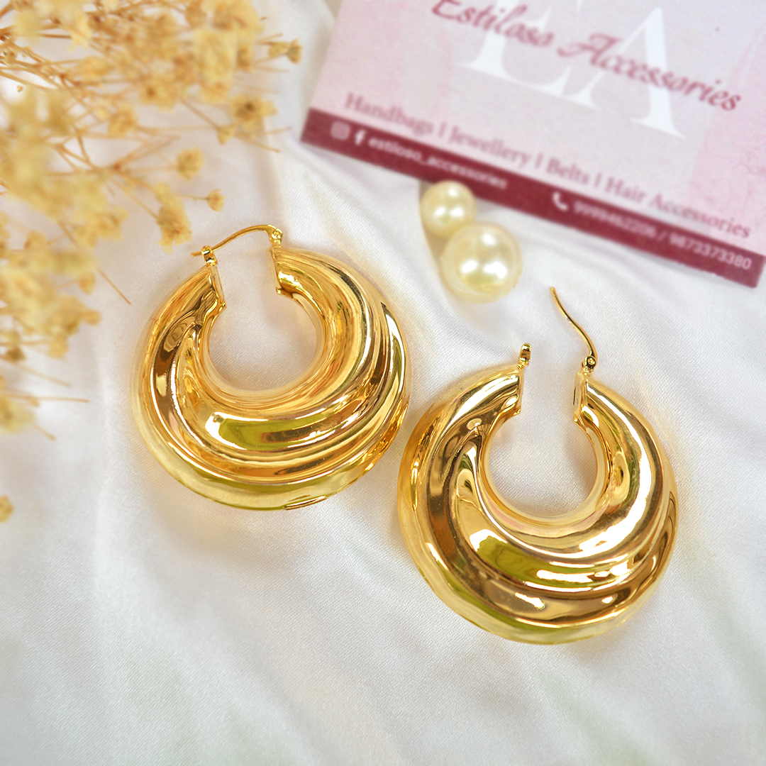 Statement Gold Hoops