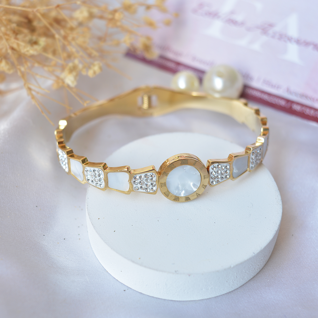 Mother-of-Pearl Dazzle Bangle