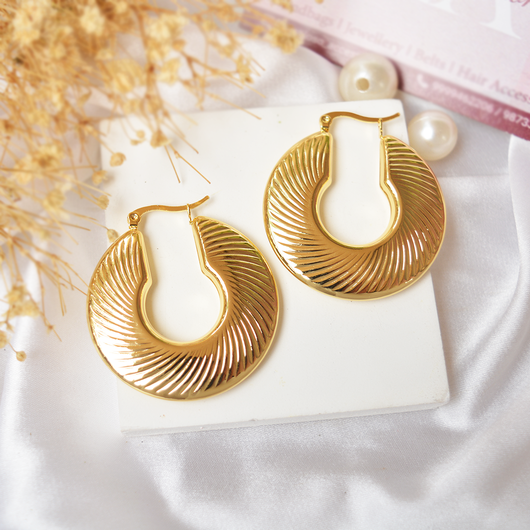 Chunky Gold Hoops