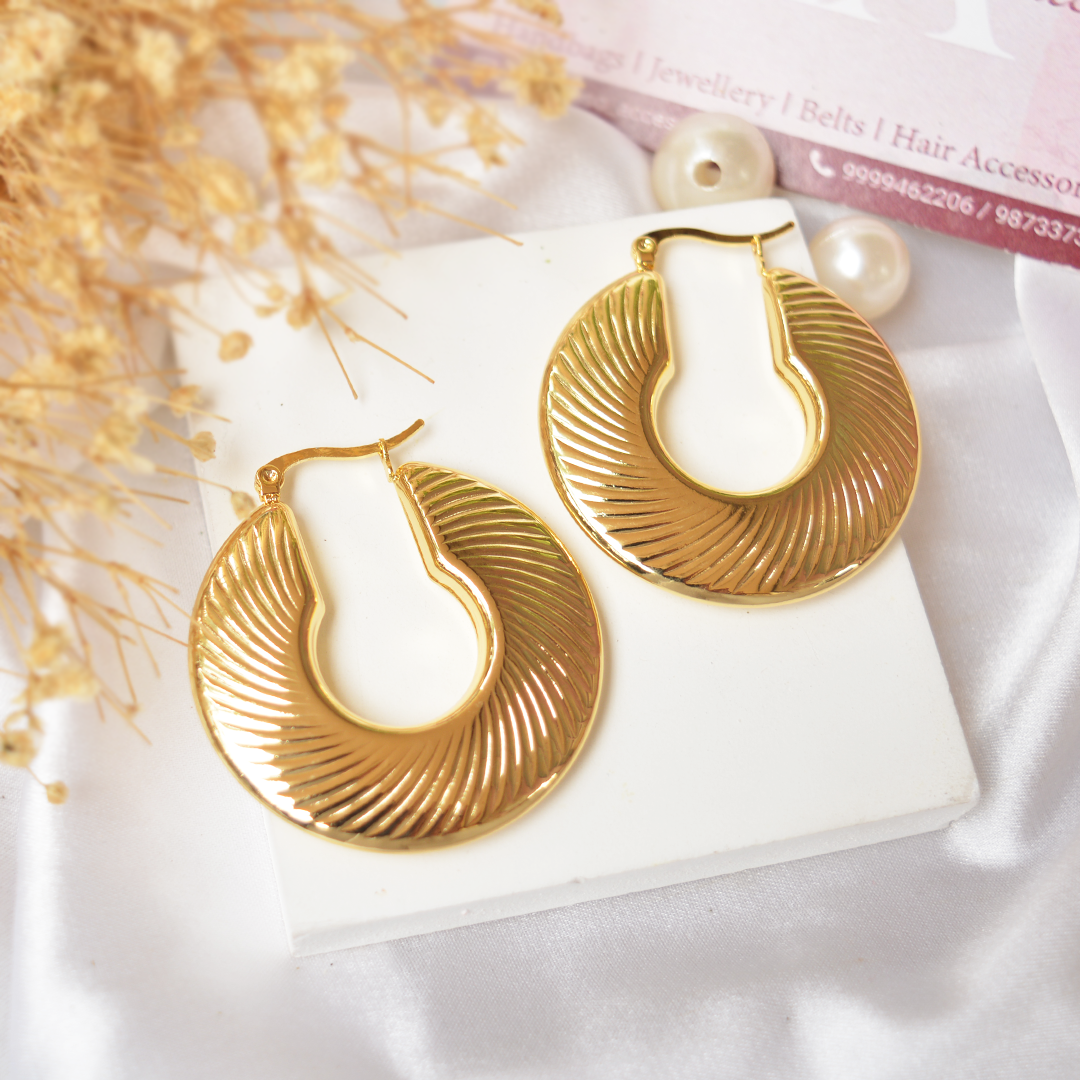 Chunky Gold Hoops