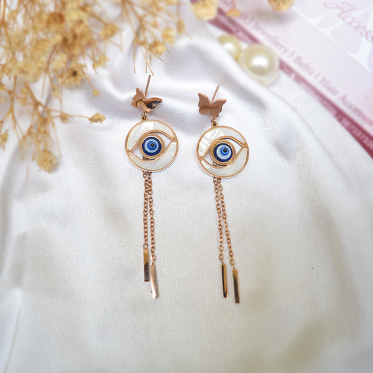 Evil Eye Hanging Earrings