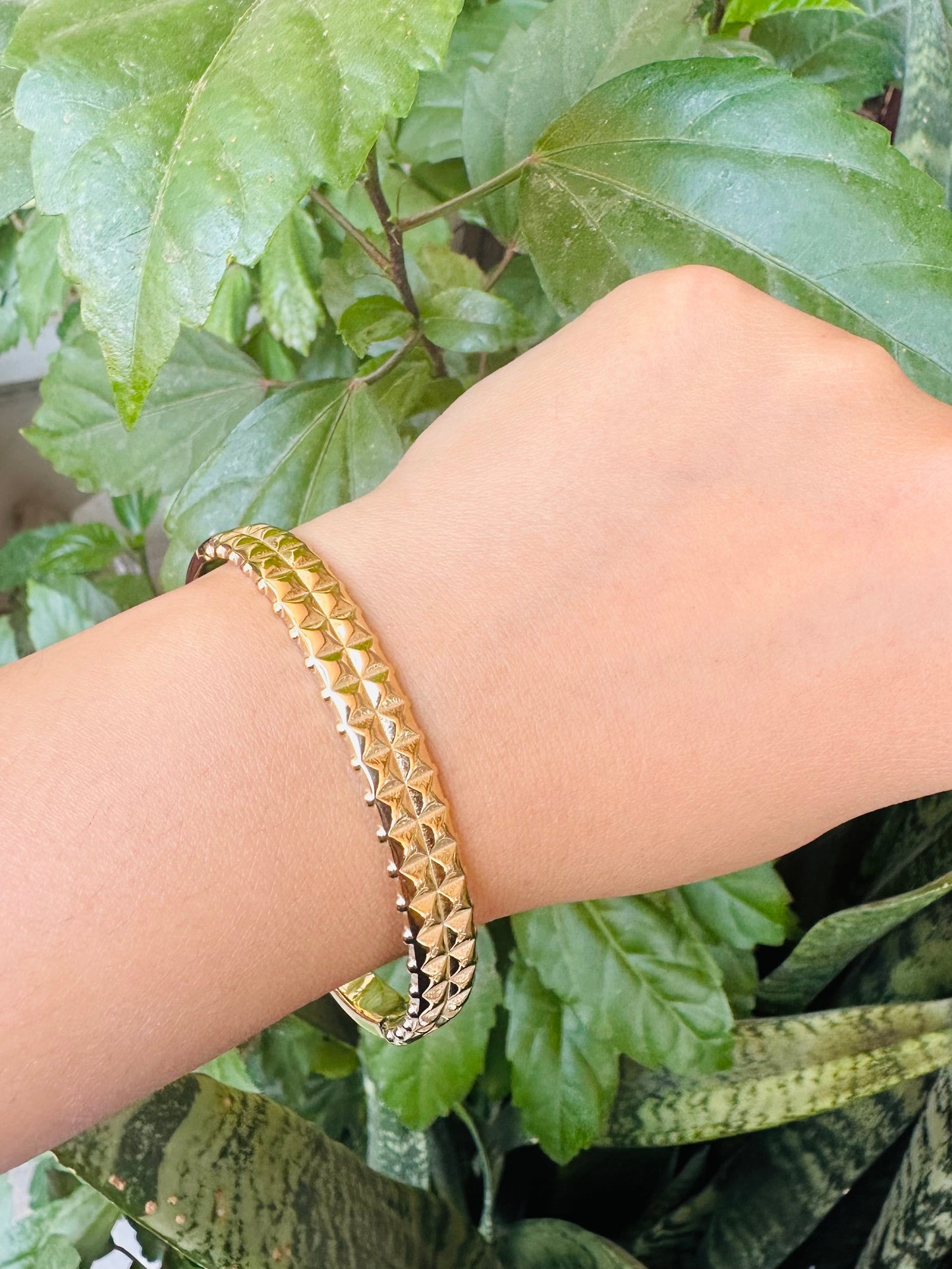 Embossed Elegance Bangle