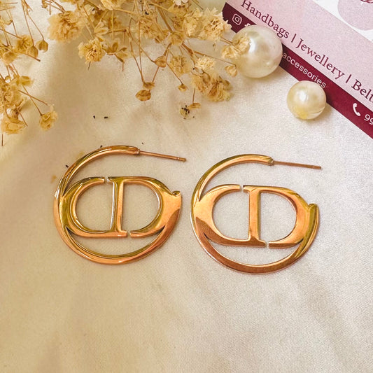 CD inspired hoops