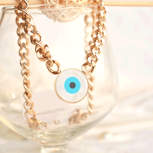 Evil eye Chunky Chain pendant