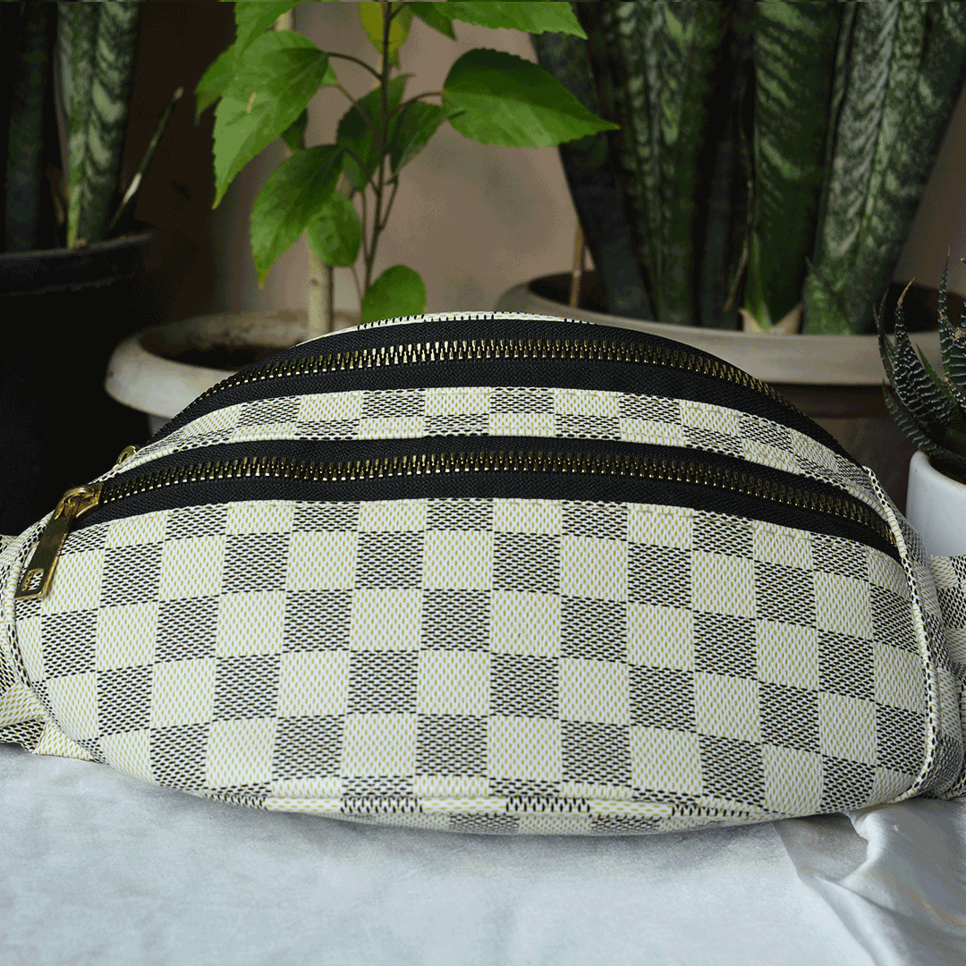 CHECKERED WAIST BAG