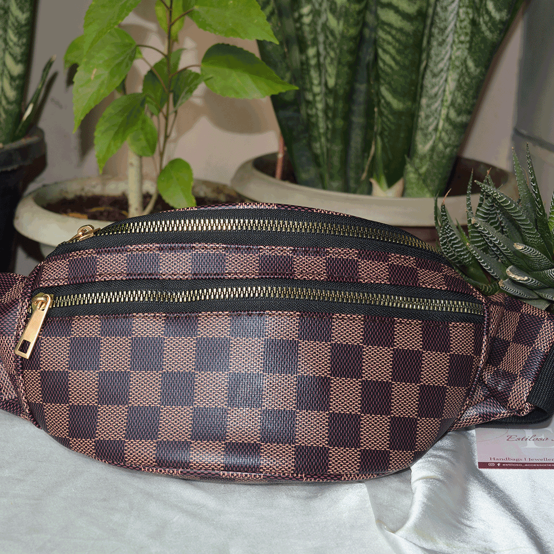 CHECKERED WAIST BAG